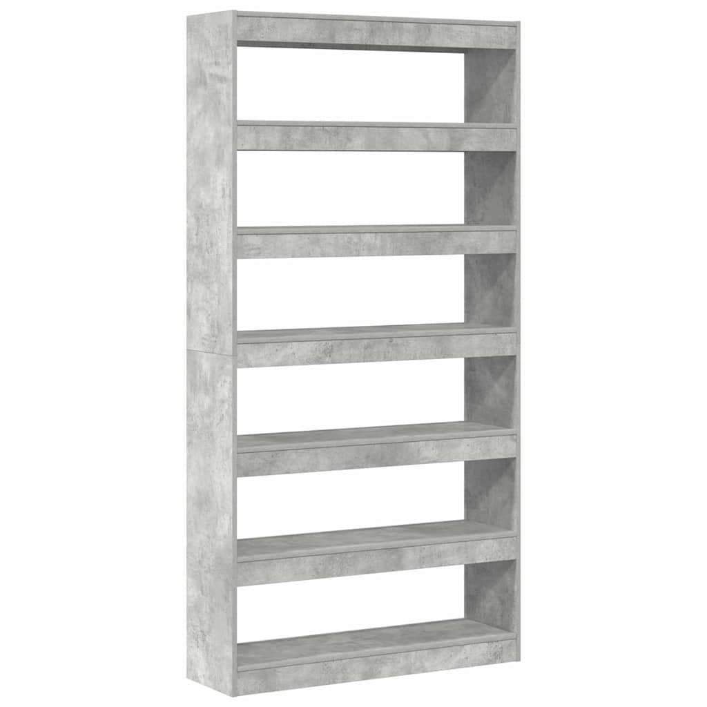 Armadio per Libri Grigio cemento 100 x 30 x 198 cm