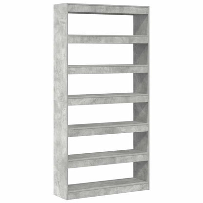 Armadio per Libri Grigio cemento 100 x 30 x 198 cm