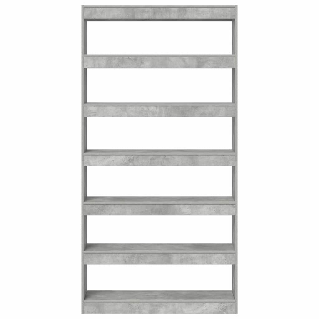Armadio per Libri Grigio cemento 100 x 30 x 198 cm