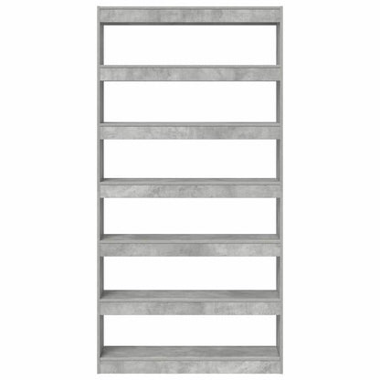 Armadio per Libri Grigio cemento 100 x 30 x 198 cm