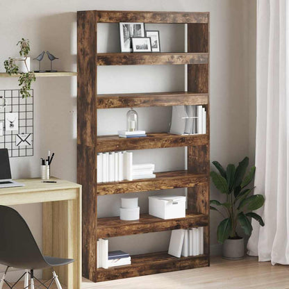 Armadio per Libri Rovere fumÃƒÂ© 100 x 30 x 198 cm