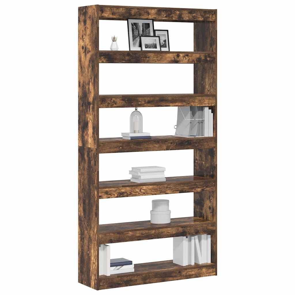 Armadio per Libri Rovere fumÃƒÂ© 100 x 30 x 198 cm