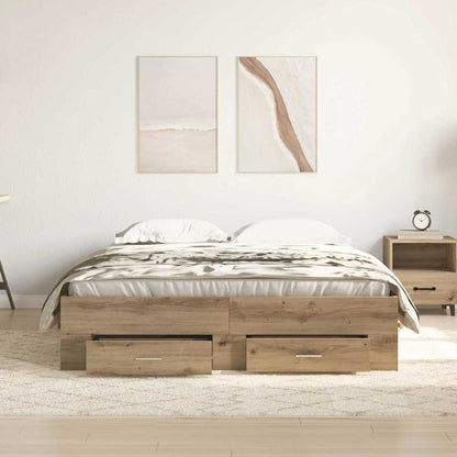 Struttura del letto Rovere artigianale 140 x 200 cm