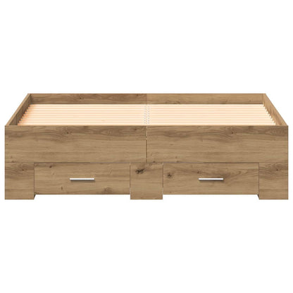 Struttura del letto Rovere artigianale 120 x 190 cm