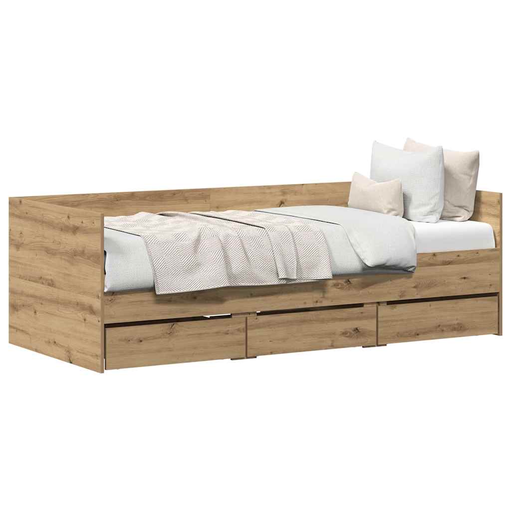 Daybed Rovere artigianale 90 x 190 cm Legno multistrato