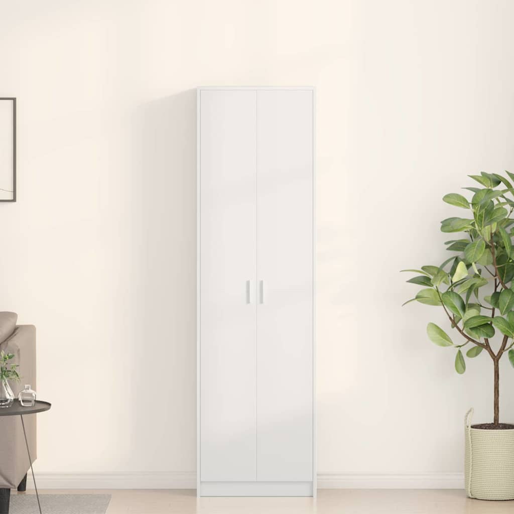 Guardaroba con porta Bianco 55 x 25 x 189 cm Legno multistrato