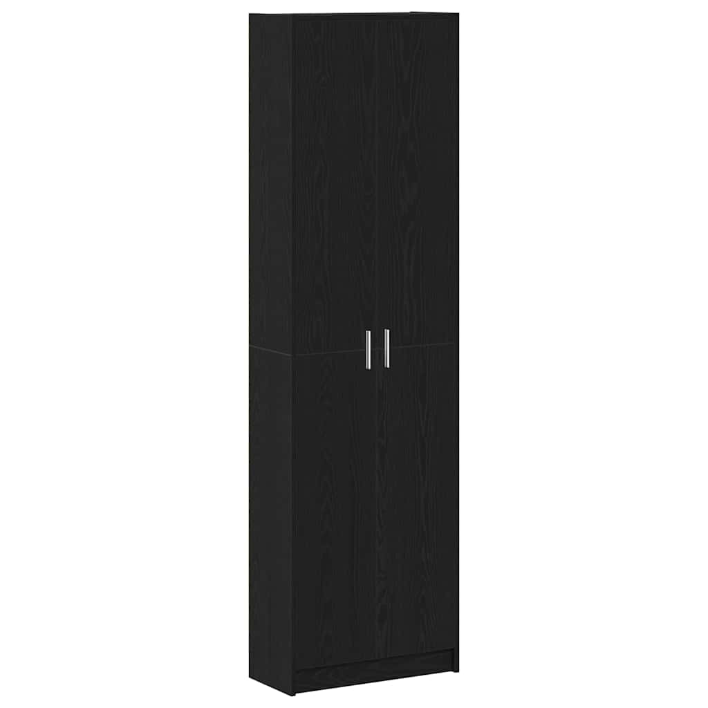 Guardaroba Rovere Nero 55 x 25 x 189 cm Legno multistrato