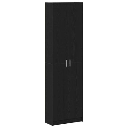 Guardaroba Rovere Nero 55 x 25 x 189 cm Legno multistrato