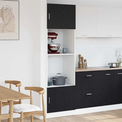 Armadio pensile Rovere Nero 60 x 57 x 207 cm Legno multistrato