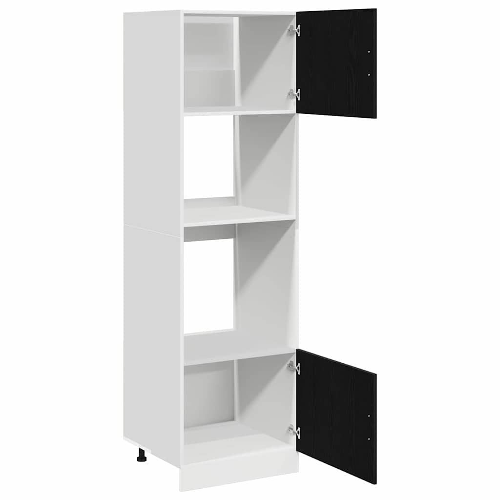 Armadio pensile Rovere Nero 60 x 57 x 207 cm Legno multistrato