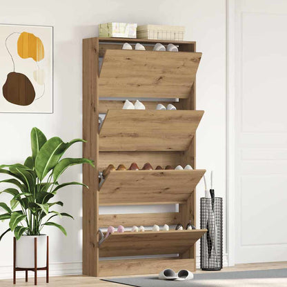 Mobile per scarpe Rovere artigianale 80 x 21 x 163,5 cm