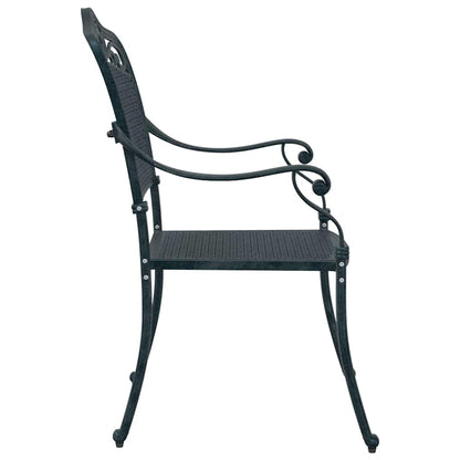 Sedia da Giardino 2 pcs Verde 64 x 62 x 93cm Alluminio