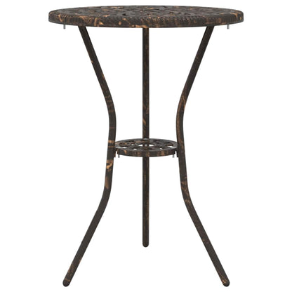 Set Bistro da Giardino 3 pcs Bronzo Alluminio