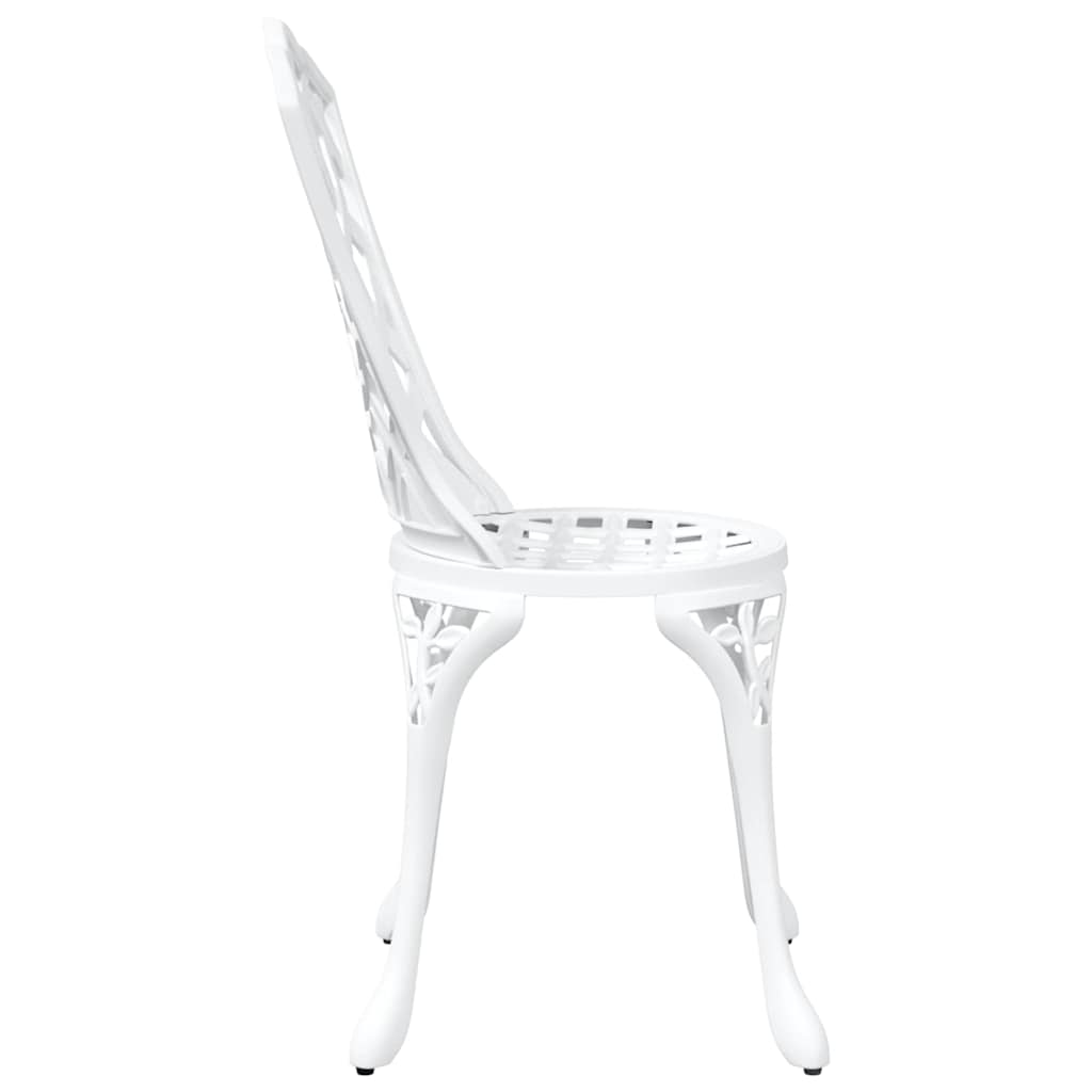 Sedia da Giardino 2 pcs Bianco 39 x 40 x 87cm Alluminio