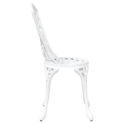 Sedia da Giardino 2 pcs Bianco 39 x 40 x 87cm Alluminio
