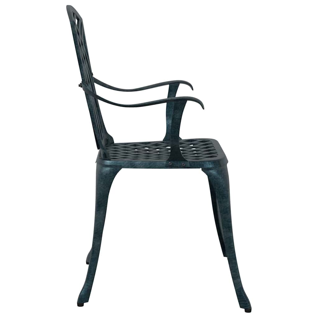 Sedia da Giardino 2 pcs Verde 53 x 51 x 88,5cm Alluminio