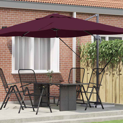 Ombrellone Rosso Bordeaux 351 x 250 x 260 cm