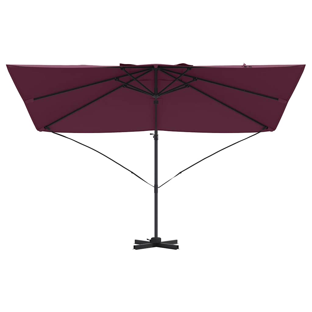 Ombrellone Rosso Bordeaux 351 x 250 x 260 cm