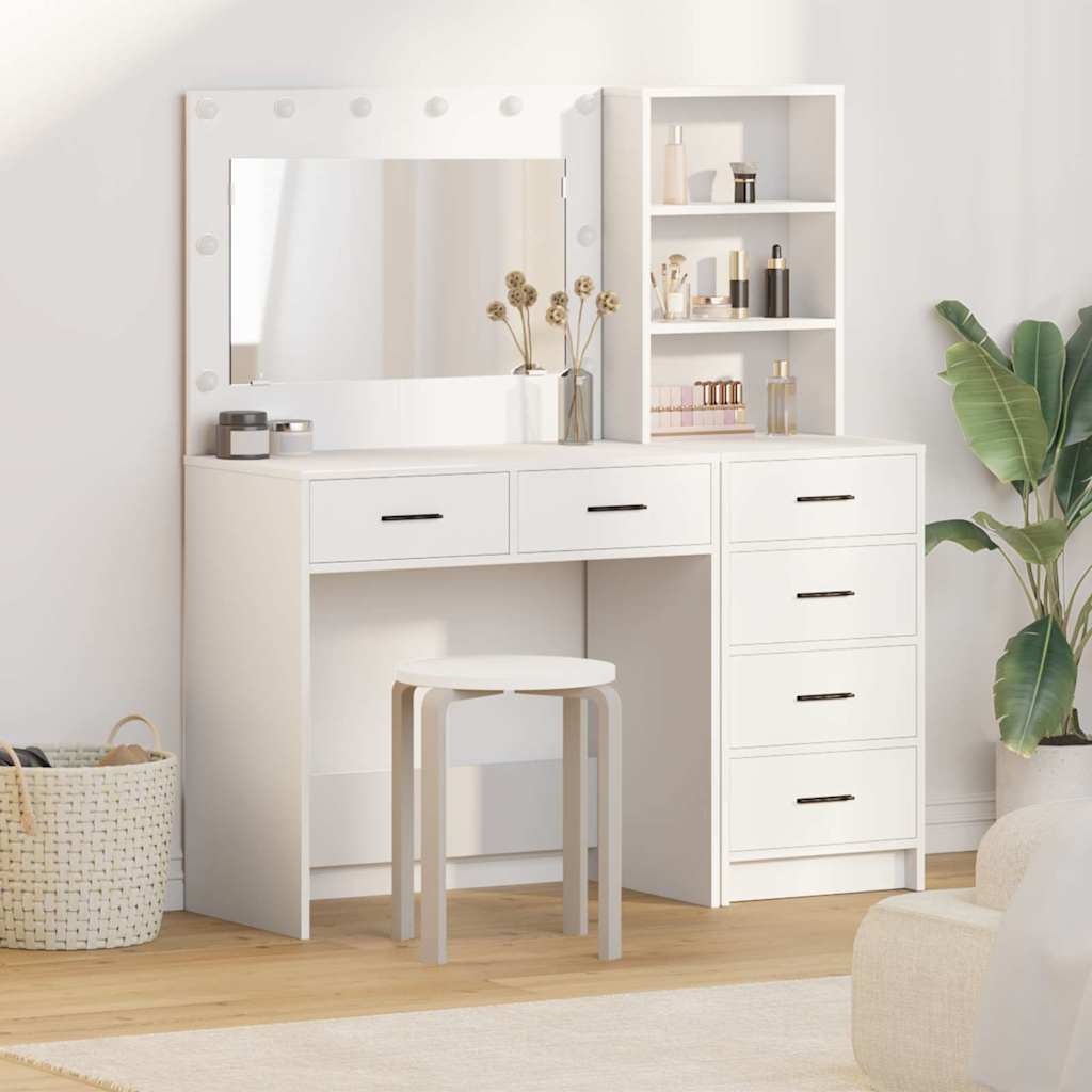 Tavolo da Trucco Bianco 78.5 x 41 x 135 cm Legno multistrato