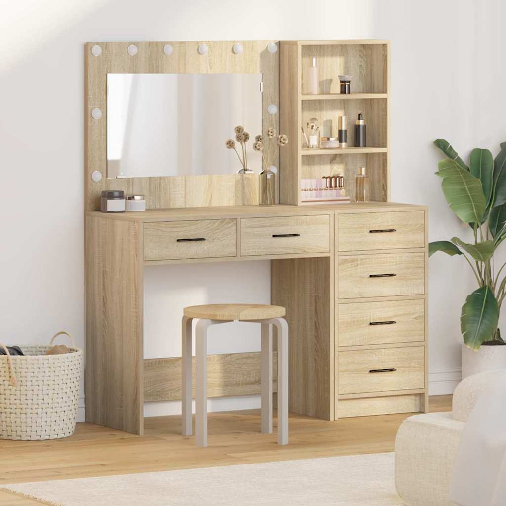 Tavolo da Trucco Marrone 78.5 x 41 x 135 cm Legno multistrato