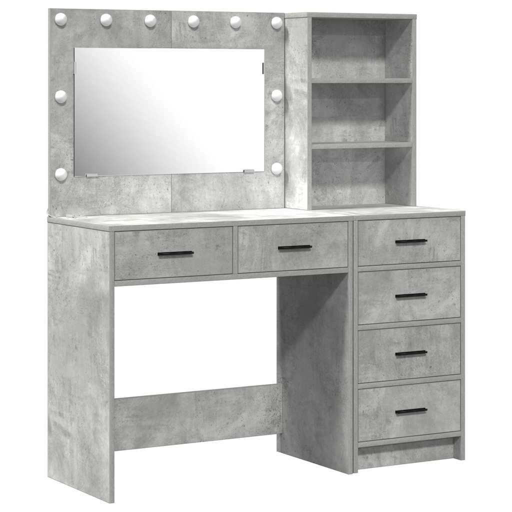 Tavolo da Trucco Grigio 78.5 x 41 x 135 cm Legno multistrato