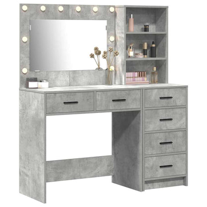 Tavolo da Trucco Grigio 78.5 x 41 x 135 cm Legno multistrato