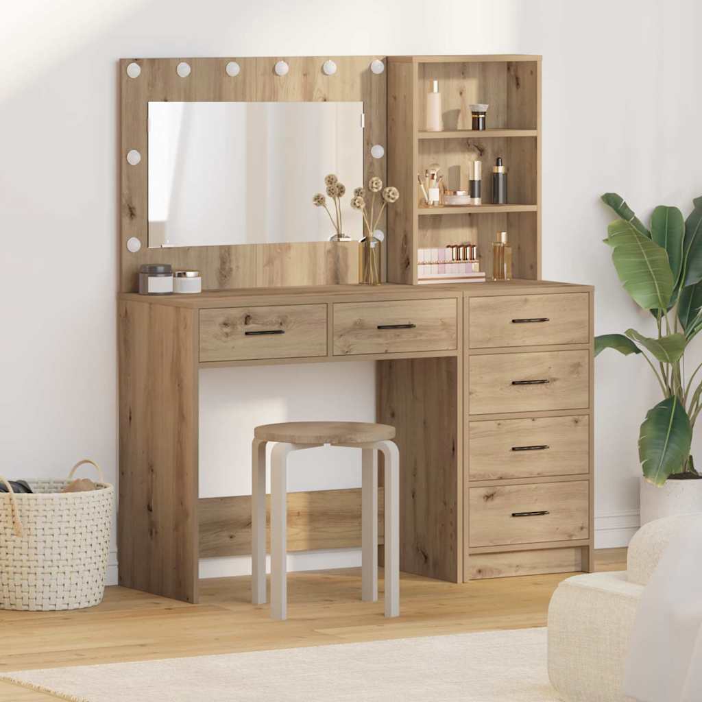 Tavolo da Trucco Marrone 78.5 x 41 x 135 cm Legno multistrato