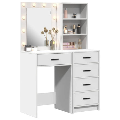 Tavolo da Trucco con cassetto 2 pcs Bianco 50 x 41 x 135 cm