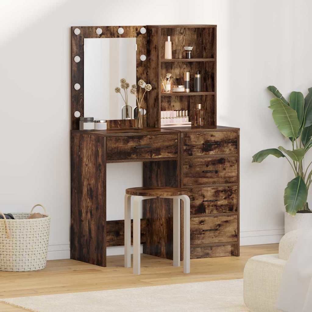 Tavolo da Trucco con cassetto 2 pcs Marrone 50 x 41 x 135 cm