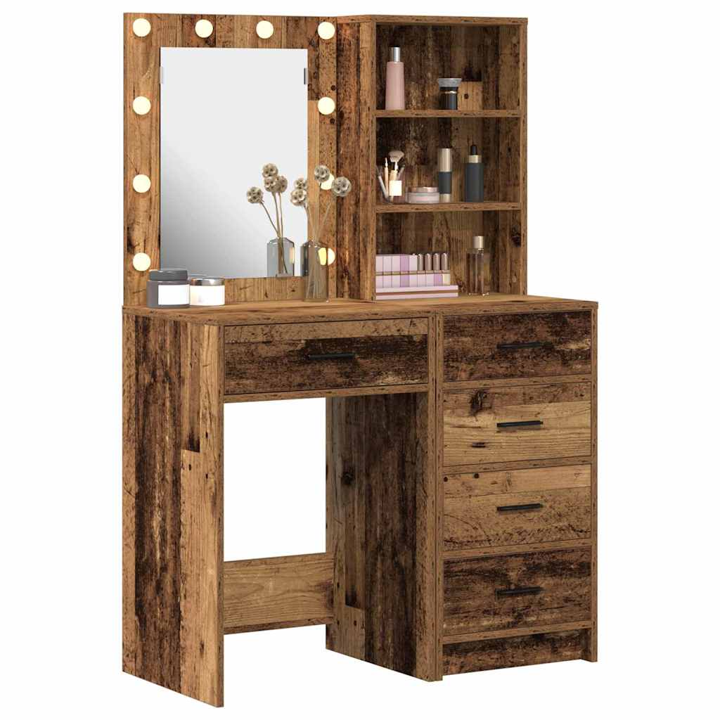Tavolo da Trucco con cassetto 2 pcs Marrone 50 x 41 x 135 cm