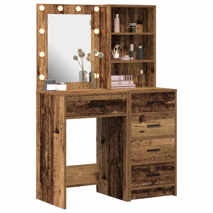 Tavolo da Trucco con cassetto 2 pcs Marrone 50 x 41 x 135 cm