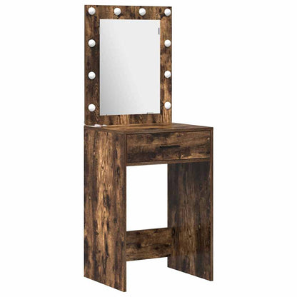 Tavolo da Trucco con cassetto 3 pcs Marrone 40 x 41 x 135 cm