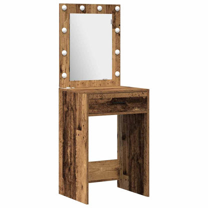 Tavolo da Trucco con cassetto 3 pcs Marrone 40 x 41 x 135 cm
