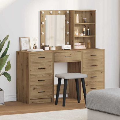 Tavolo da Trucco con cassetto 3 pcs Marrone 40 x 41 x 135 cm
