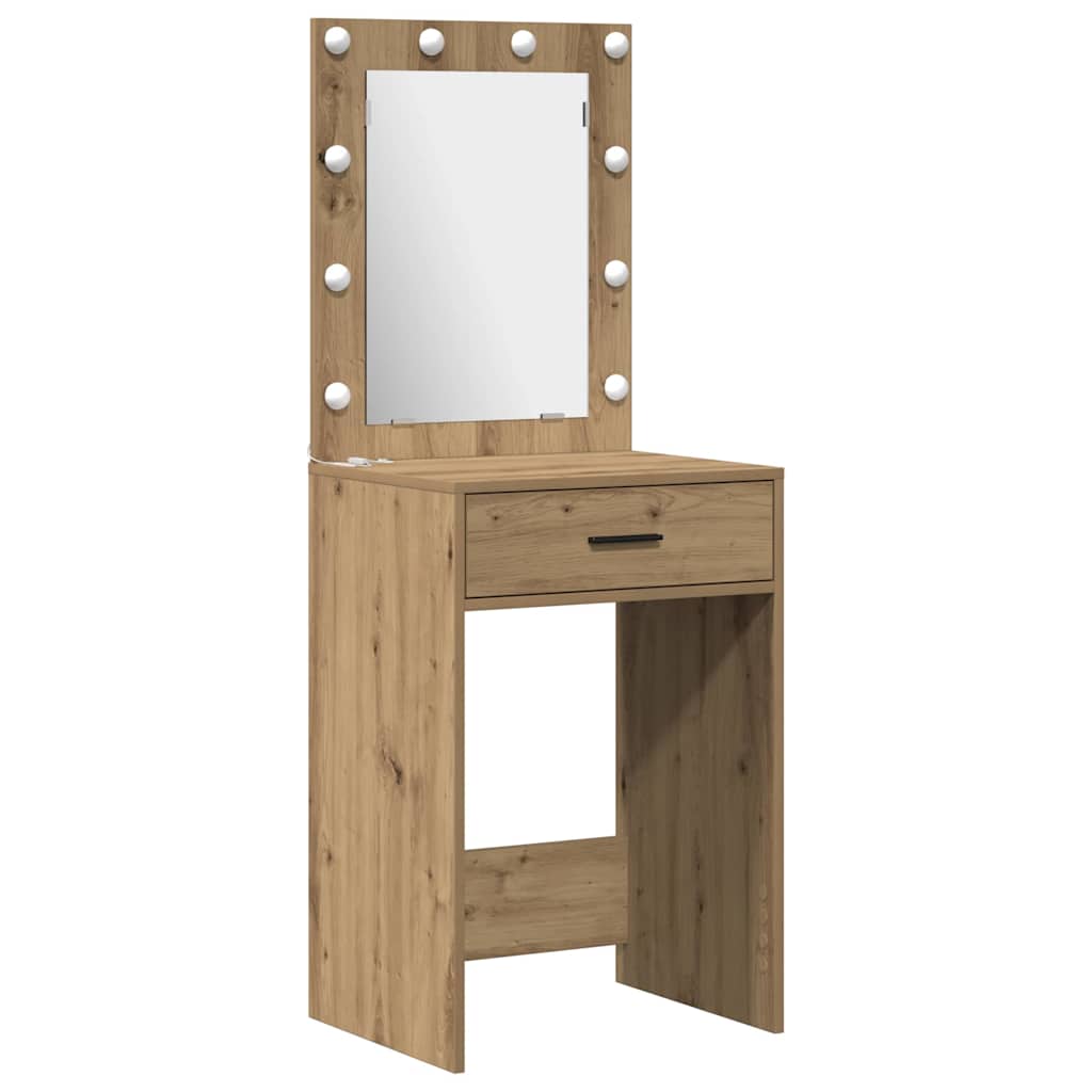 Tavolo da Trucco con cassetto 3 pcs Marrone 40 x 41 x 135 cm