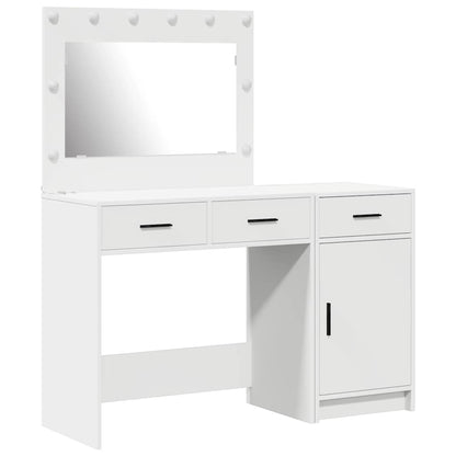 Tavolo da Trucco 2 pcs Bianco 40 x 41 x 75 cm Legno multistrato