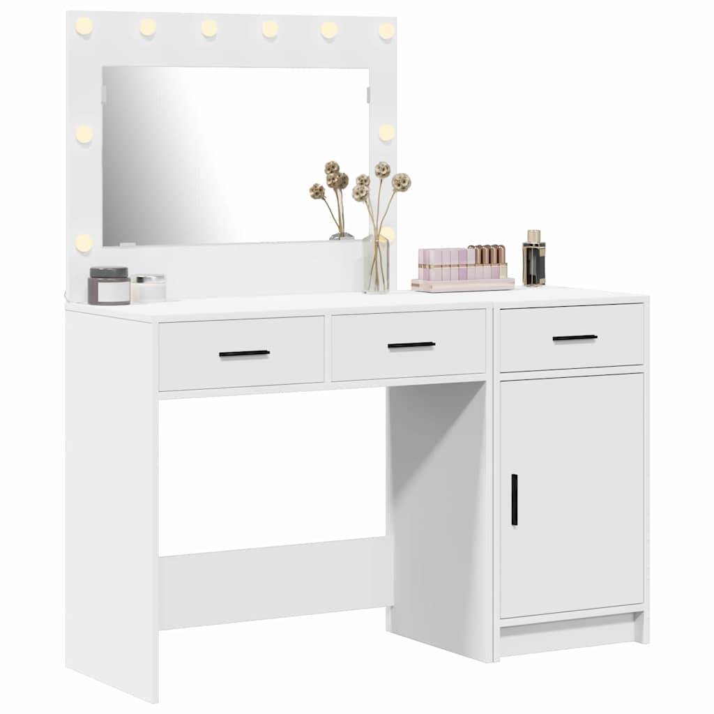 Tavolo da Trucco 2 pcs Bianco 40 x 41 x 75 cm Legno multistrato