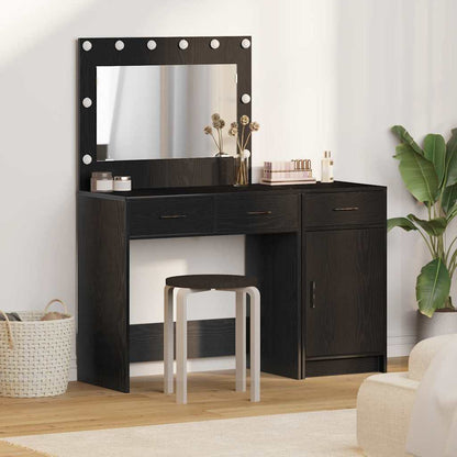 Tavolo da Trucco 2 pcs Nero 40 x 41 x 75 cm Legno multistrato