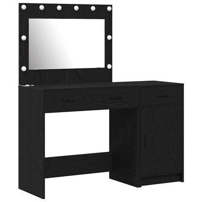 Tavolo da Trucco 2 pcs Nero 40 x 41 x 75 cm Legno multistrato