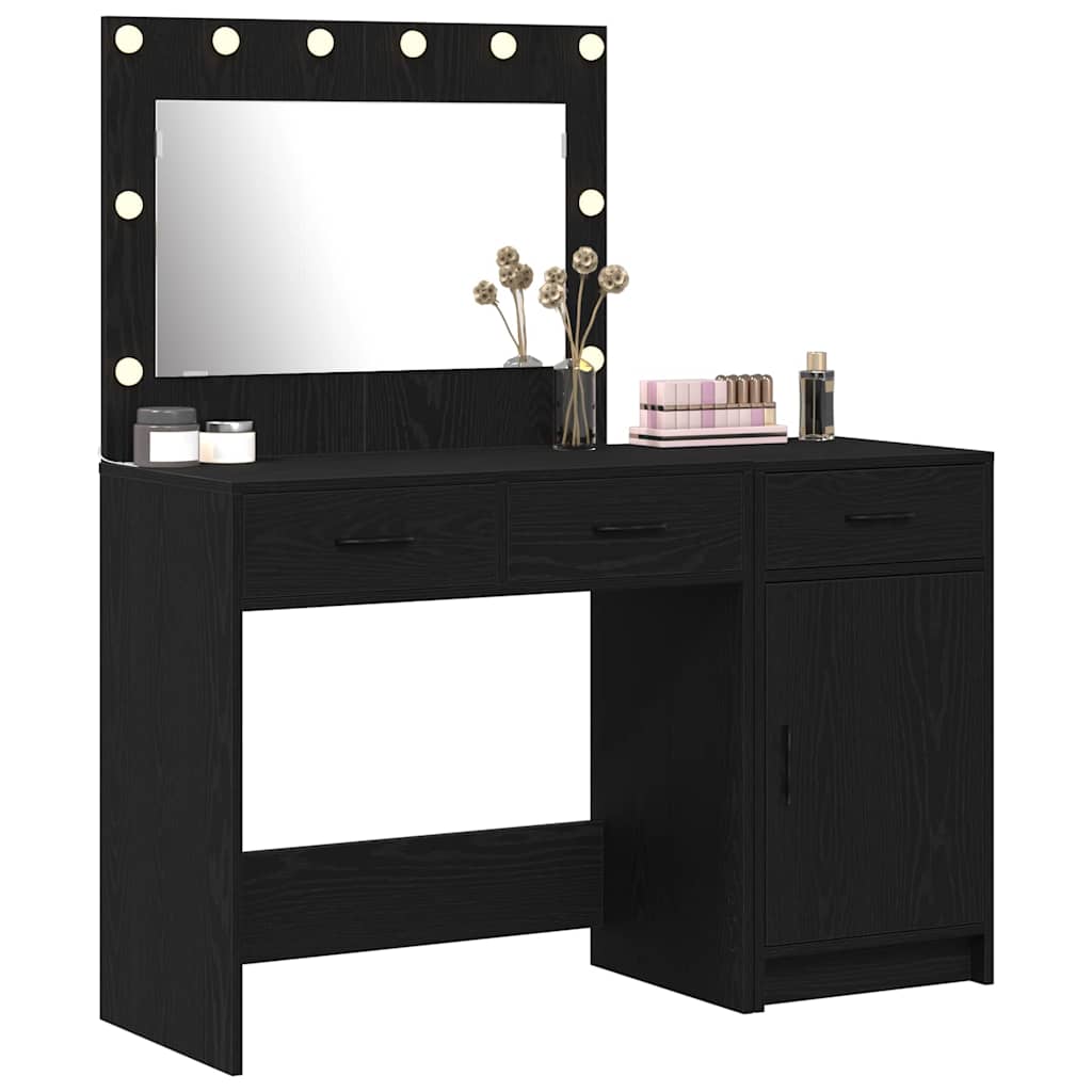 Tavolo da Trucco 2 pcs Nero 40 x 41 x 75 cm Legno multistrato
