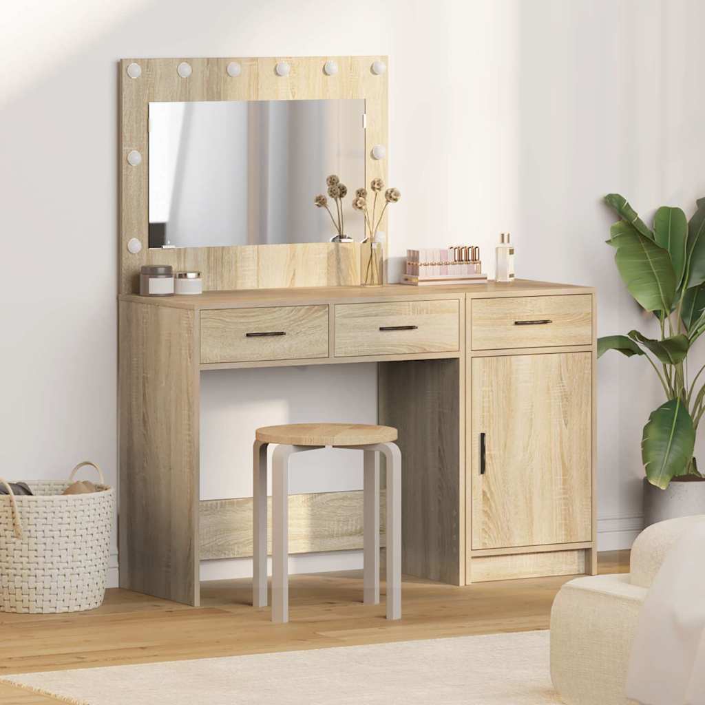 Tavolo da Trucco con cassetto 2 pcs Marrone 40 x 41 x 75 cm