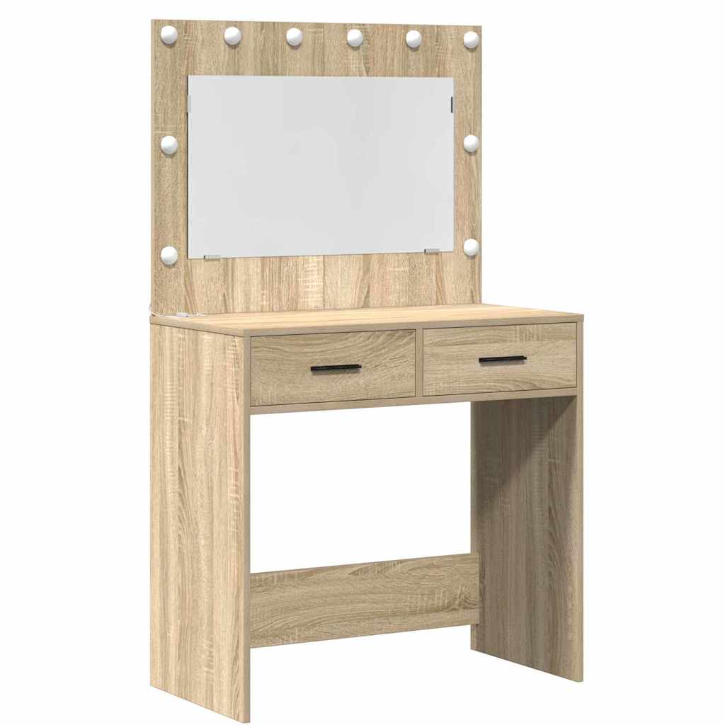 Tavolo da Trucco con cassetto 2 pcs Marrone 40 x 41 x 75 cm