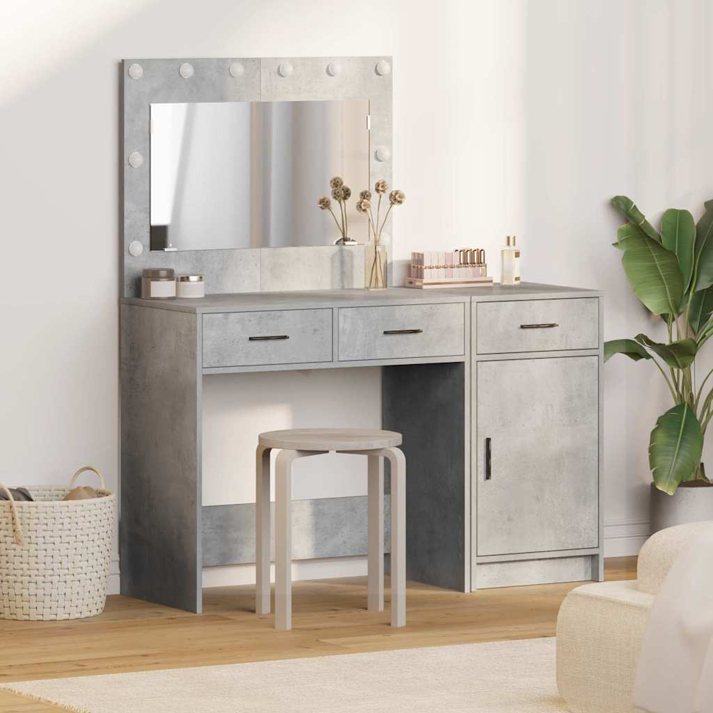 Tavolo da Trucco 2 pcs Grigio 40 x 41 x 75 cm Legno multistrato