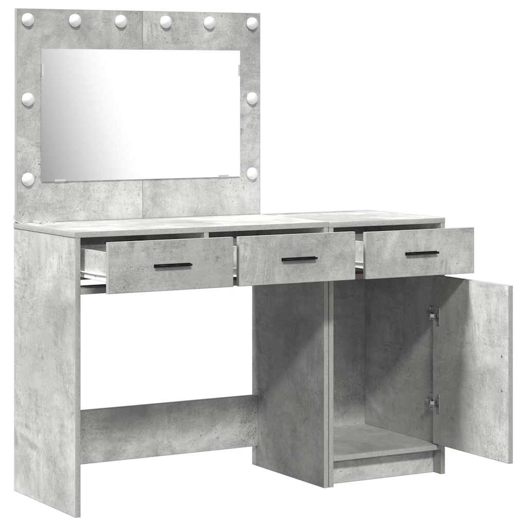 Tavolo da Trucco 2 pcs Grigio 40 x 41 x 75 cm Legno multistrato