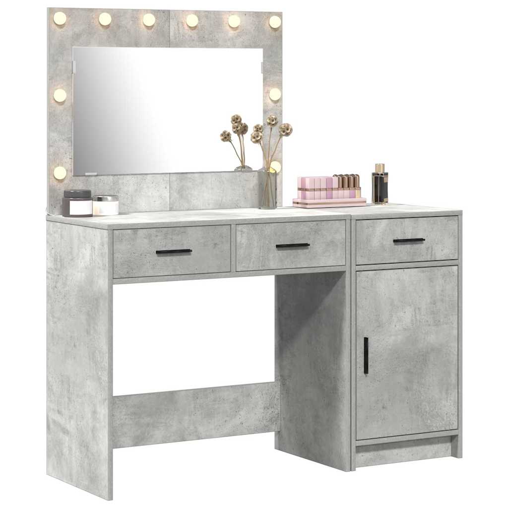 Tavolo da Trucco 2 pcs Grigio 40 x 41 x 75 cm Legno multistrato