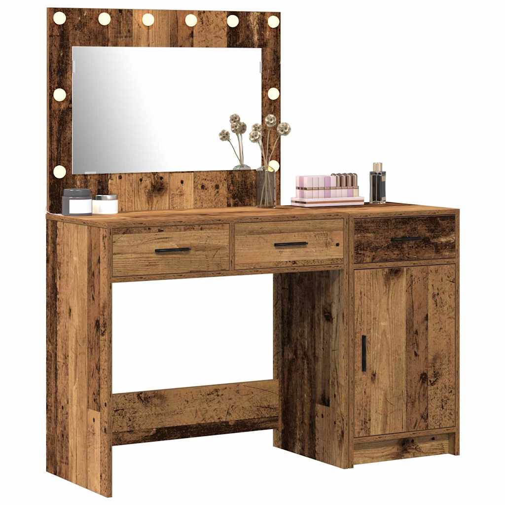 Tavolo da Trucco con cassetto 2 pcs Marrone 40 x 41 x 75 cm