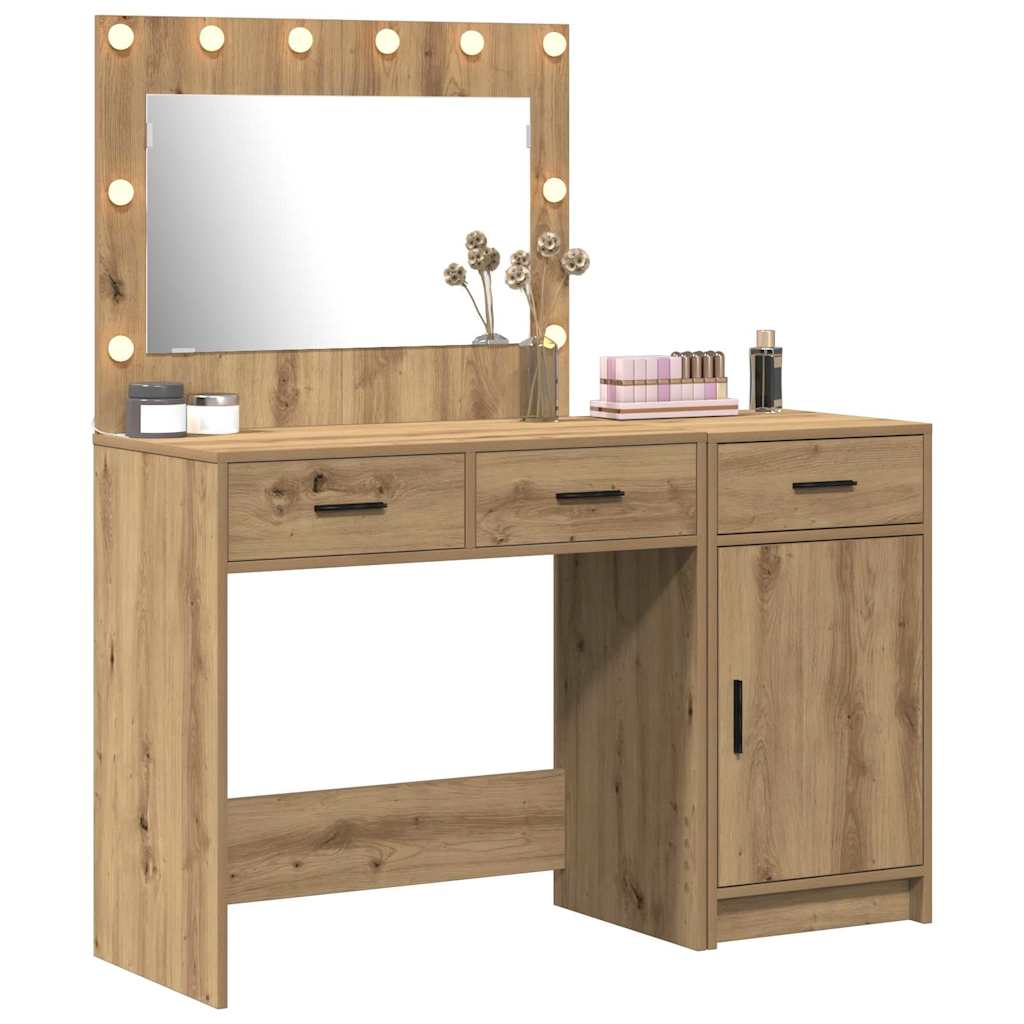 Tavolo da Trucco con cassetto 2 pcs Marrone 40 x 41 x 75 cm