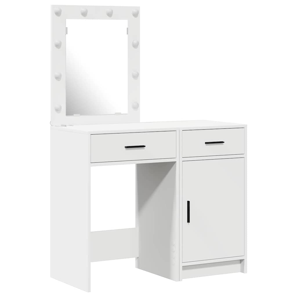 Tavolo da Trucco con cassetto 2 pcs Bianco 50 x 41 x 135 cm