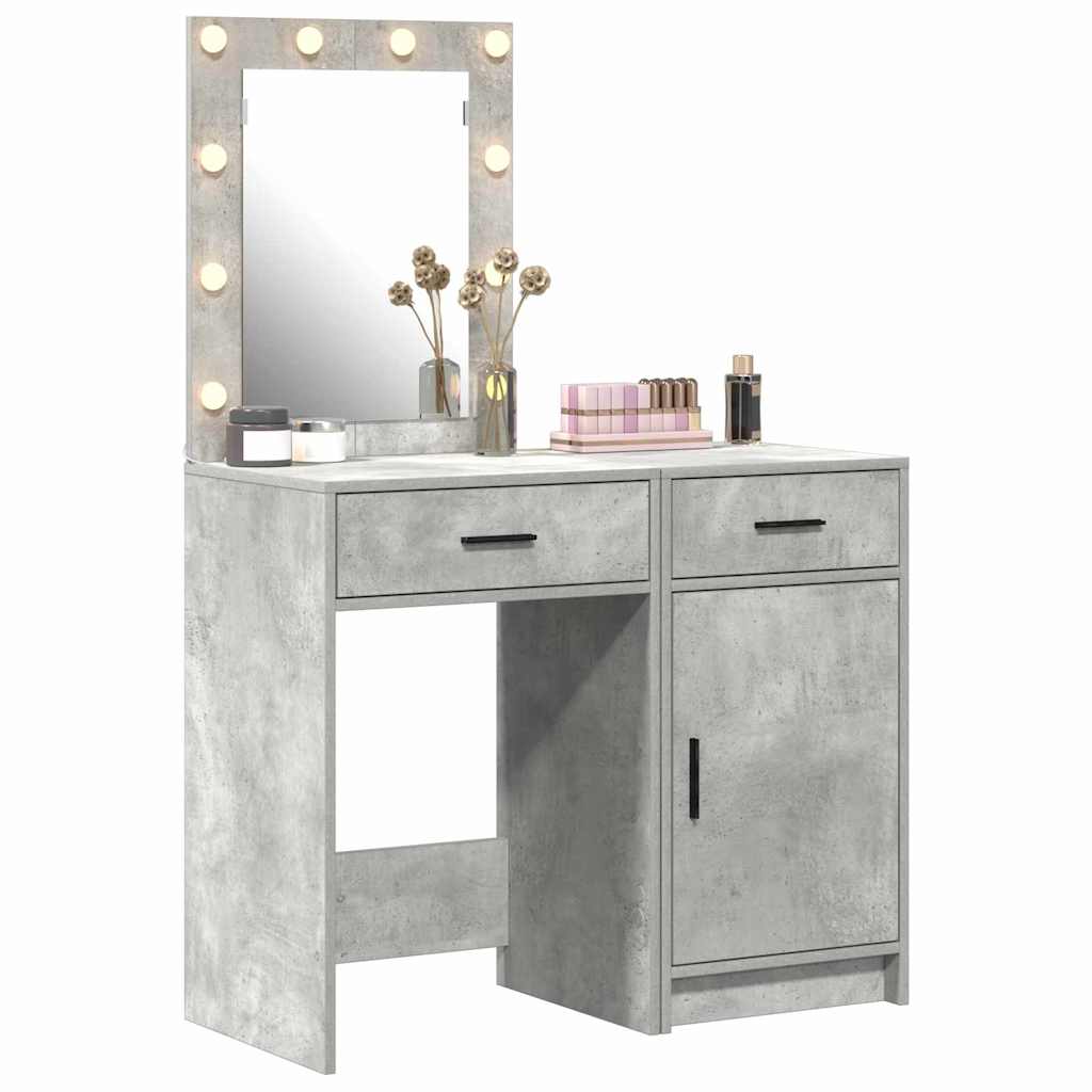Tavolo da Trucco con cassetto 2 pcs Grigio 50 x 41 x 135 cm