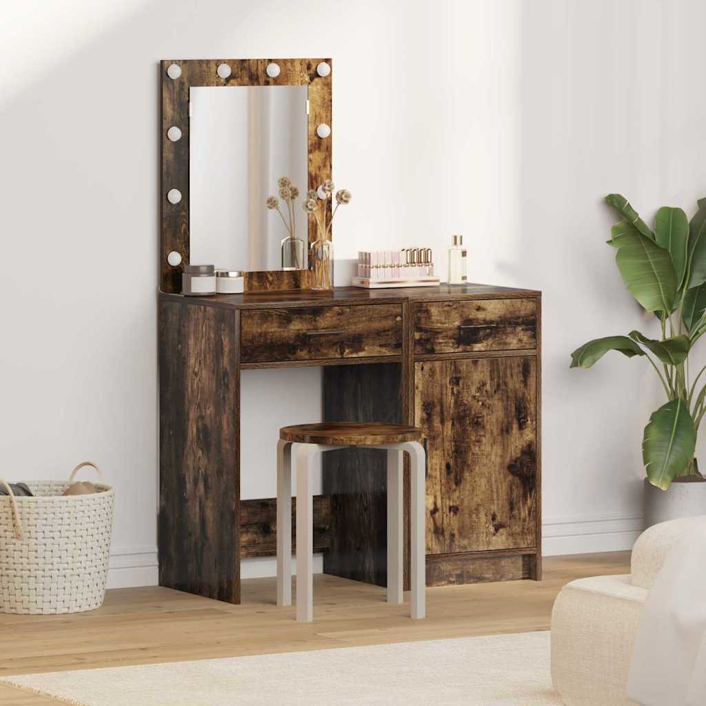Tavolo da Trucco con cassetto 2 pcs Marrone 50 x 41 x 135 cm